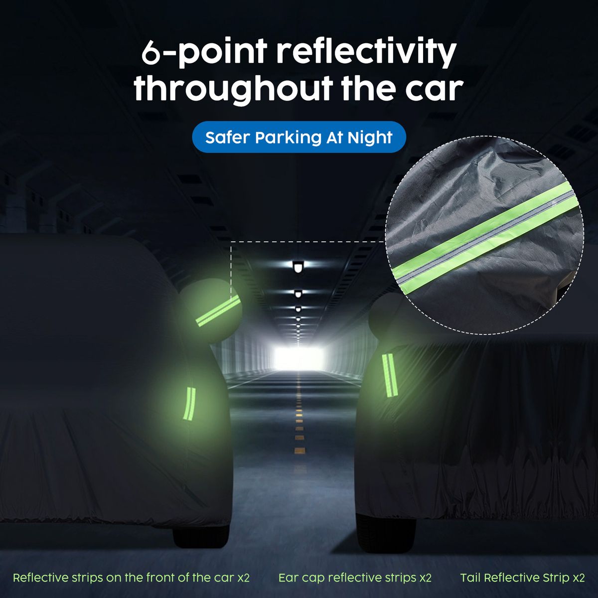 Waterproof Heavy-Duty Car Cover All-Weather Oxford Sun UV Protection