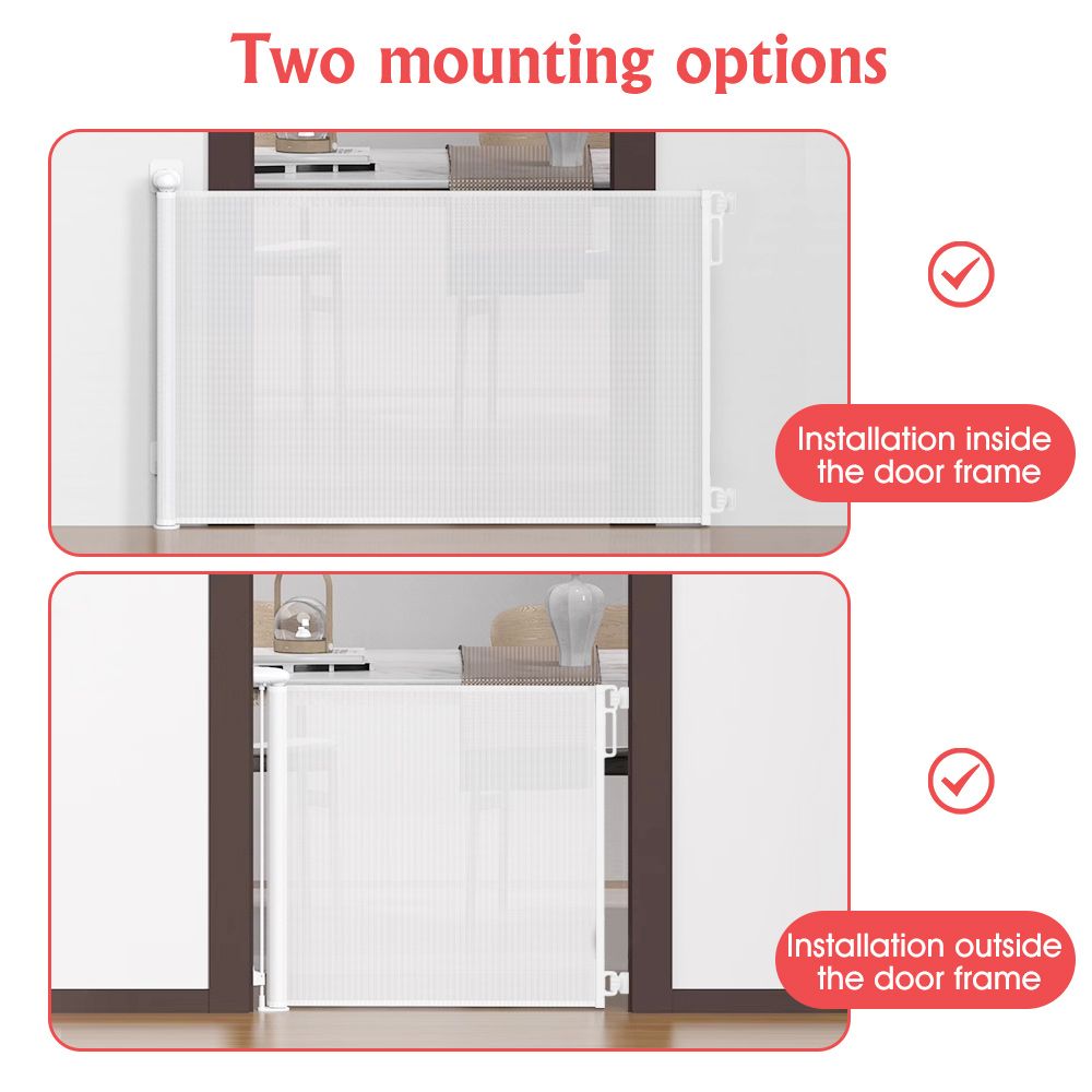 Extra-Wide Retractable Baby and Pet Safety Gate