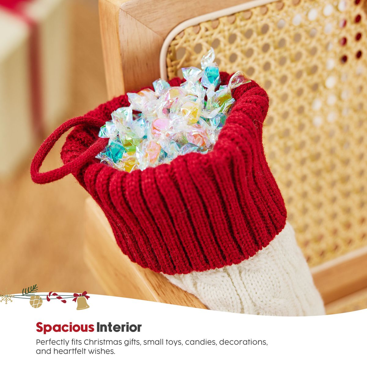 Red Knitted Christmas Stockings
