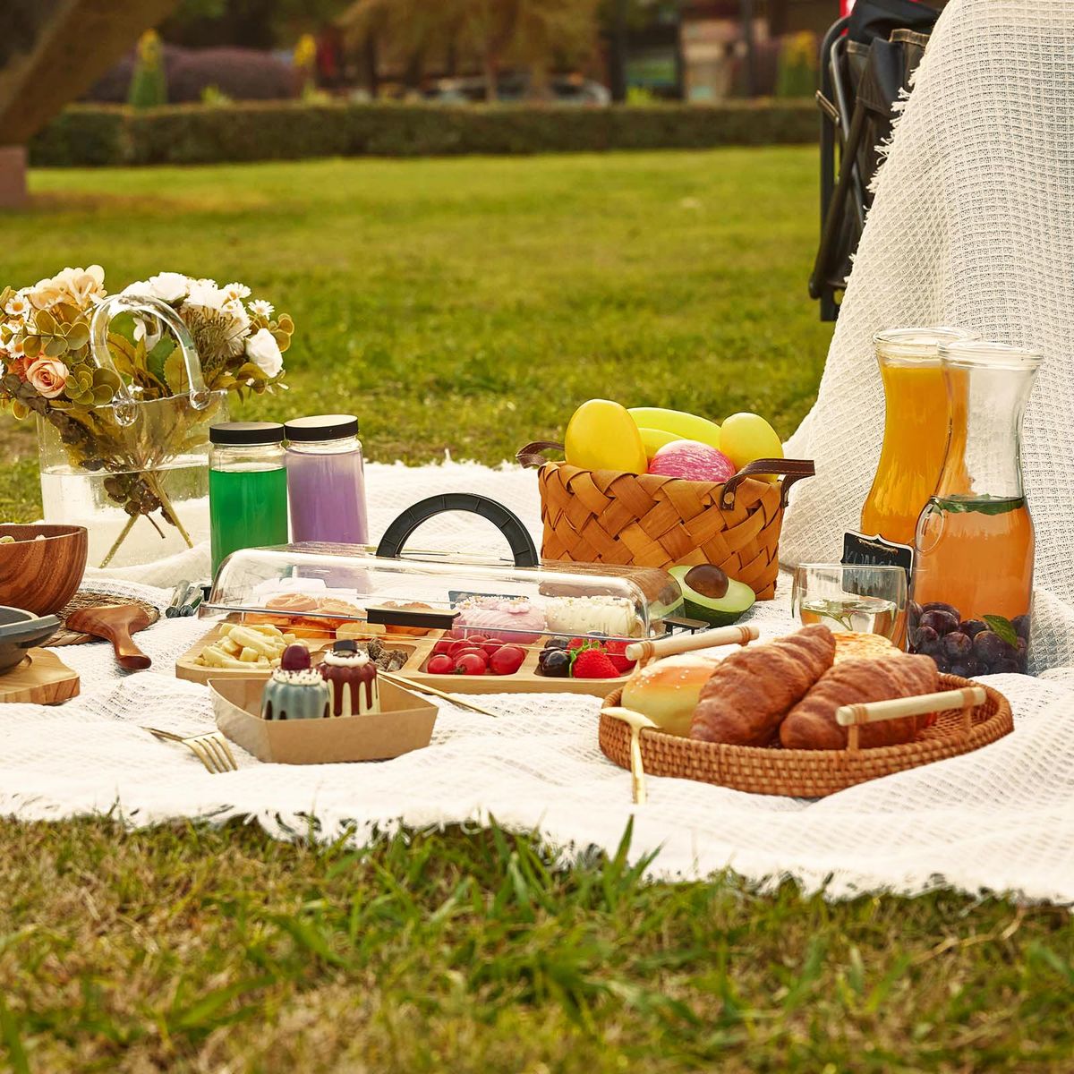Woven Cotton Boho Outdoor Picnic Blanket