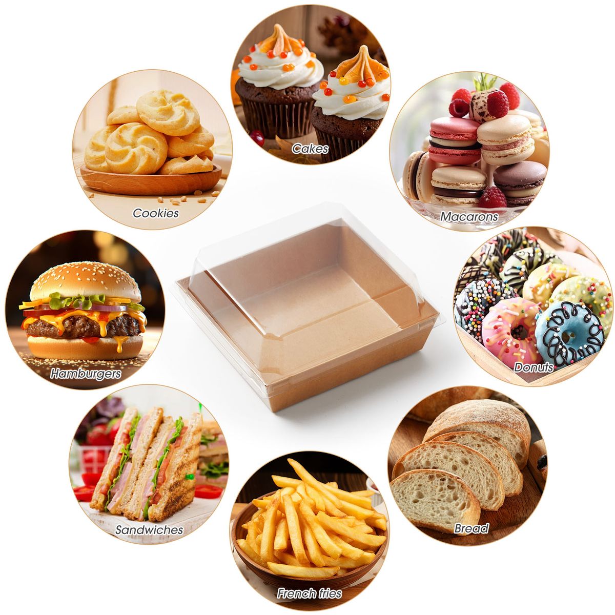 Disposable Takeaway Charcuterie Boxes (50-Pack)
