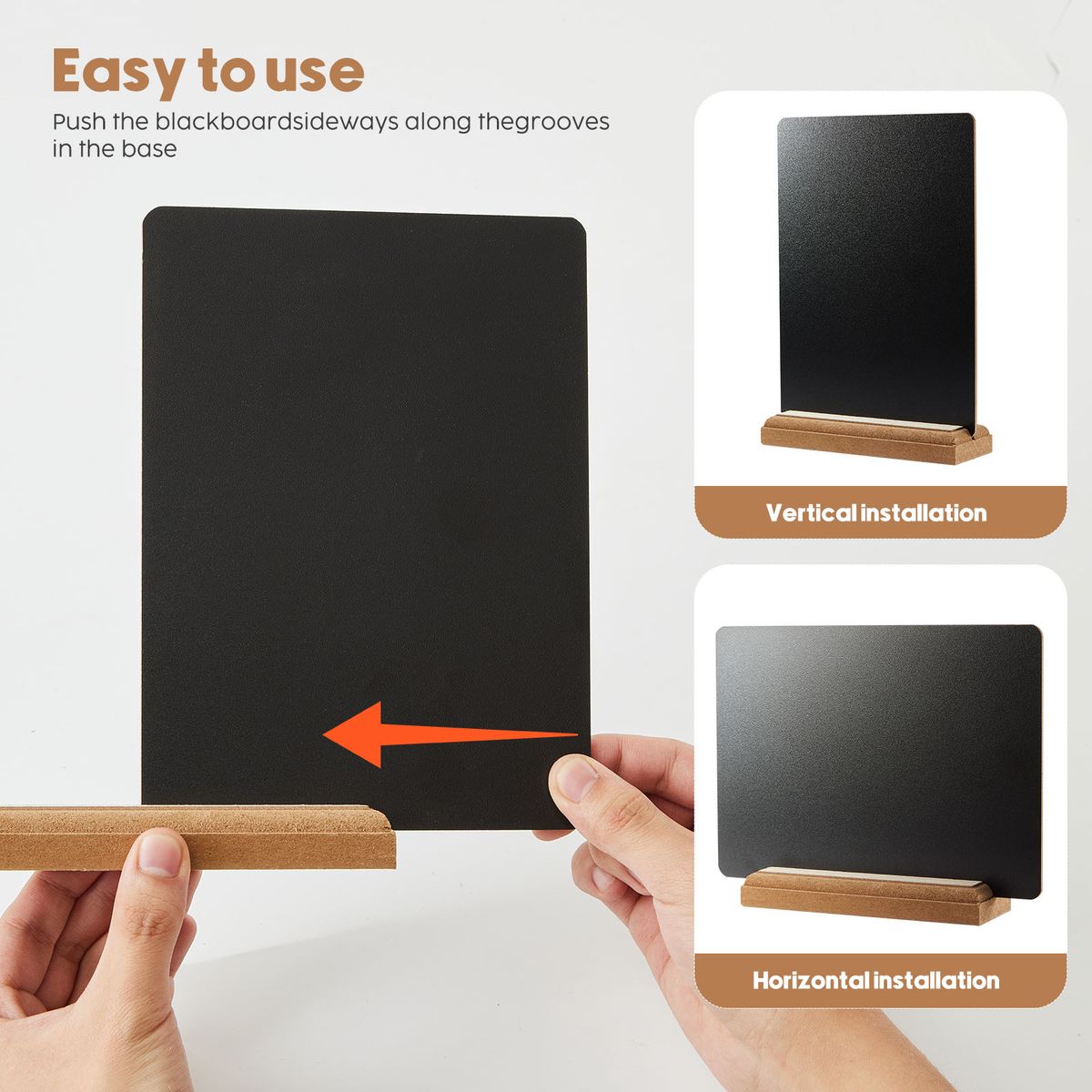 Chenshia 5pc Mini Chalkboard Signs - Food Menu Stands