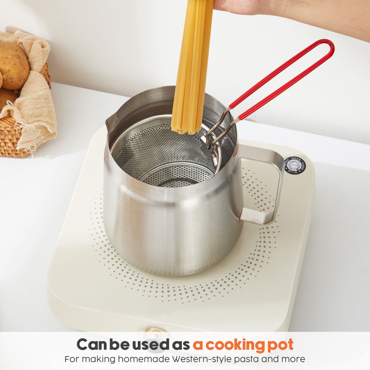 2L Stainless Steel Deep Fryer Pot
