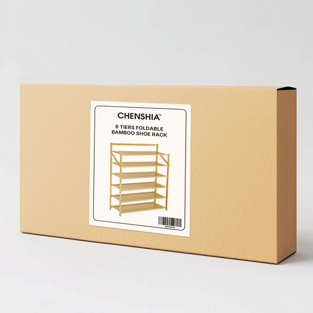 6-Tier Entryway Bamboo Shoe Rack Shoe Storage Organizer
