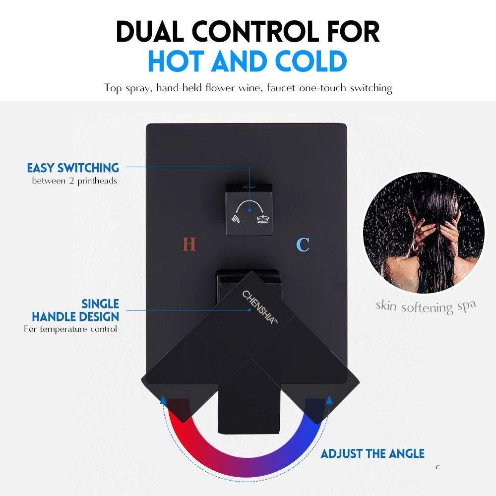 Rainfall & Handheld Shower Set