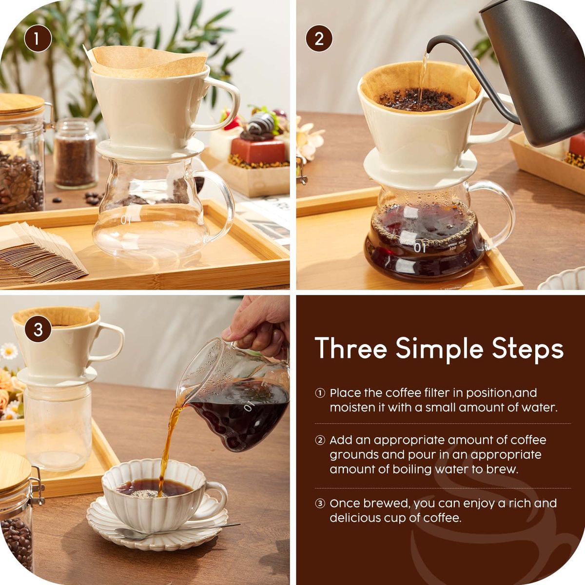 Ceramic Pour-Over Coffee Dripper