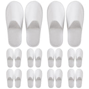 10pc White Disposable Slippers