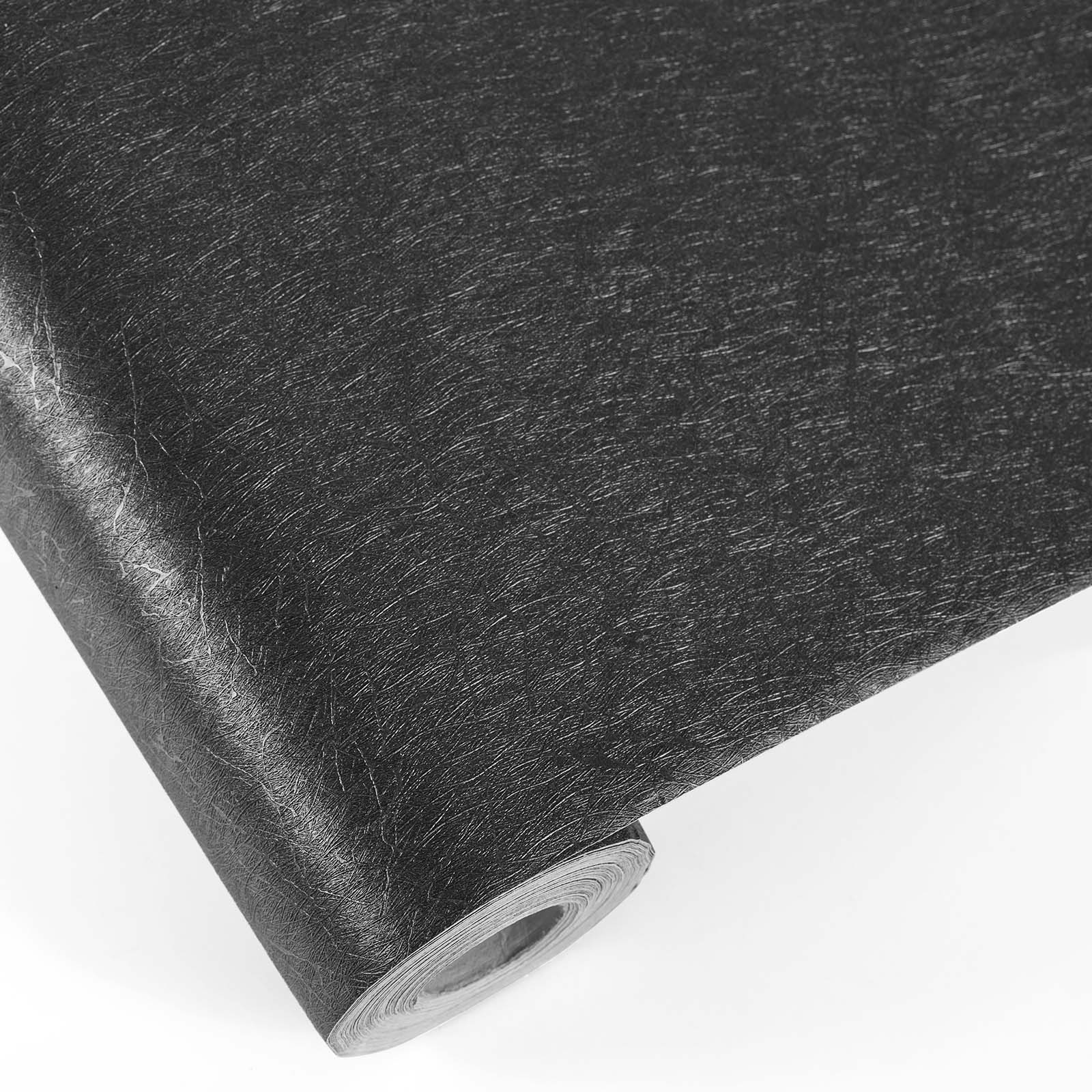 10M Black Embossed Self-Adhesive Wallpaper