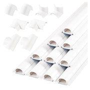 Chenshia 4m Wire Cover Half Round Cable Management Trunking Cable Organiser