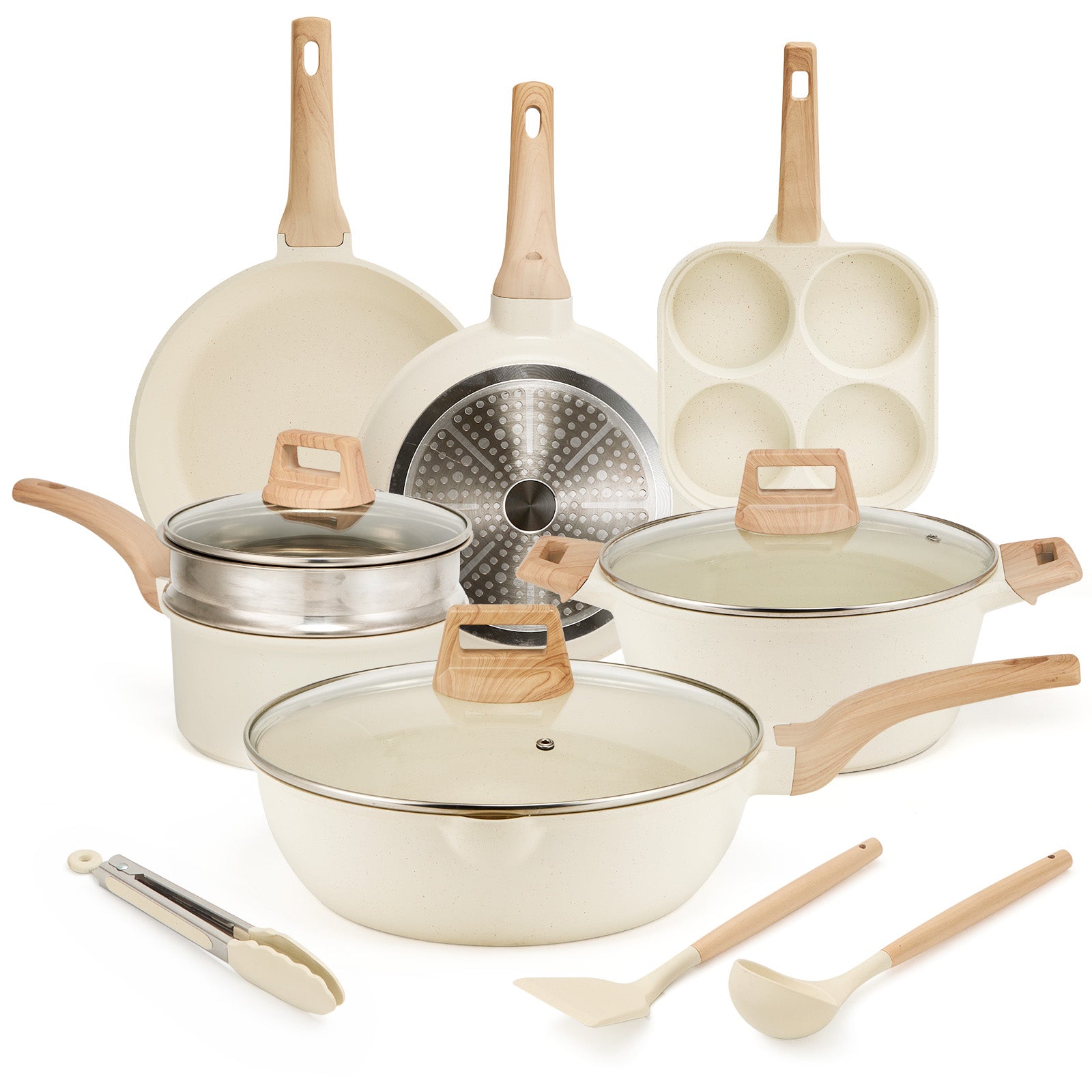Chenshia 13Pc Home Kitchen Non-Stick Cookware Set