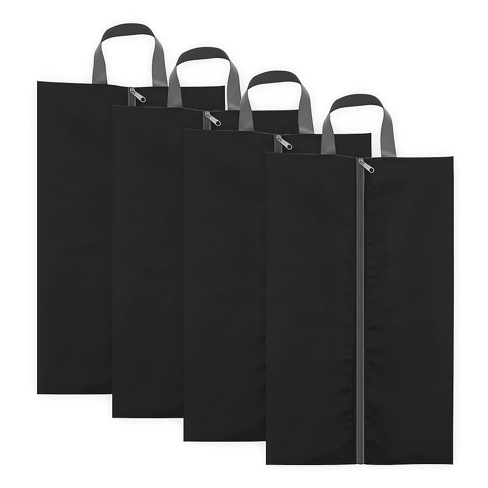 4Pcs Portable Multi-Use Shoe Travel Bag Set - Black