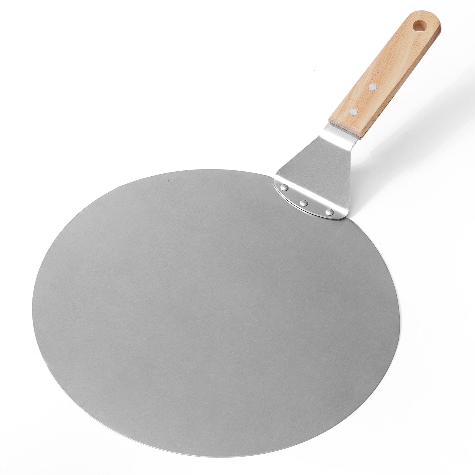 Chenshia Stainless Steel Baking Pizza Peel & Wood Handle Wide Pizza Spatula