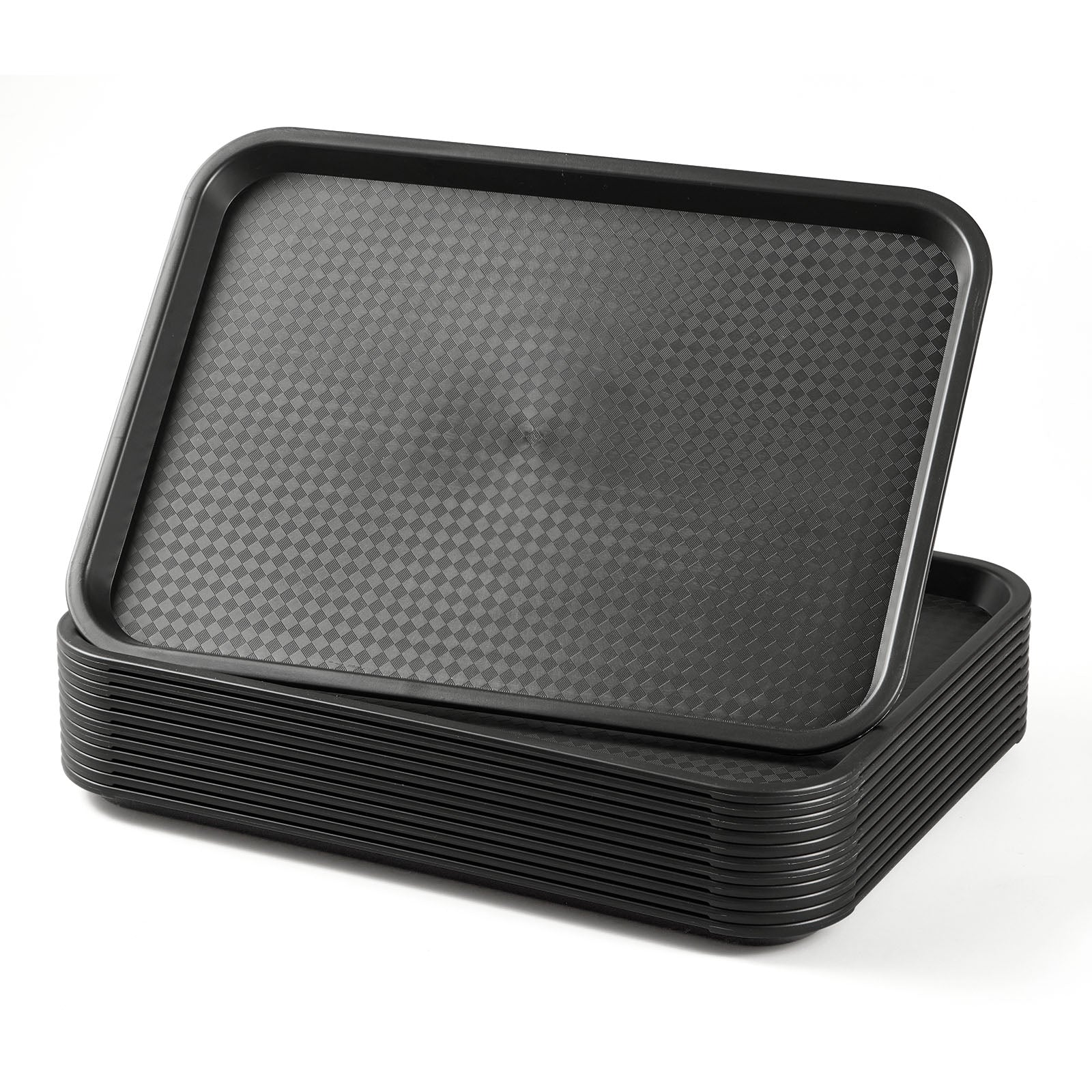 Non-Slip Rectangular Serving Trays - 12 Pack