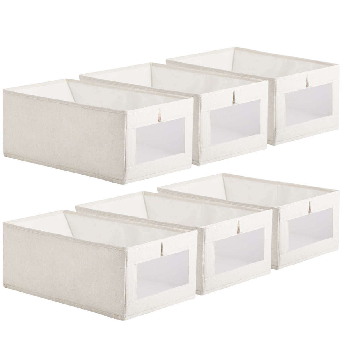 Foldable Closet Storage Boxes – 6 Pack