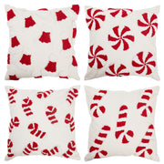 4-Pack Christmas Pillow Covers Festive Holiday Cushion Cases
