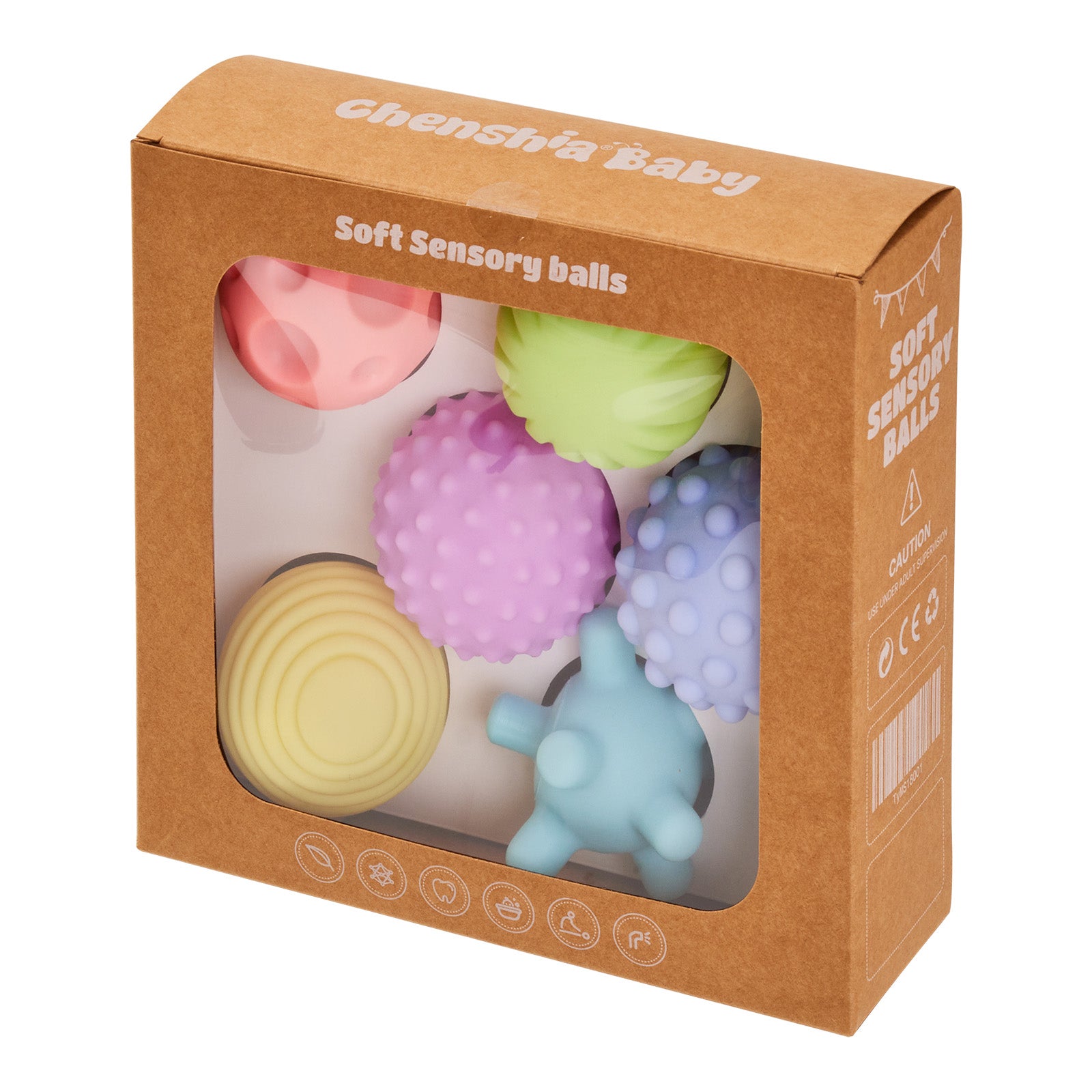 Baby Sensory Balls Set Soft Tactile Multi Texture Toys