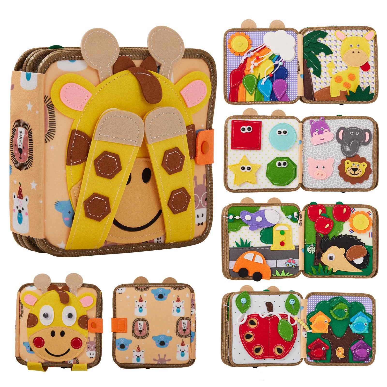 Montessori Activity Book - Giraffe Edition