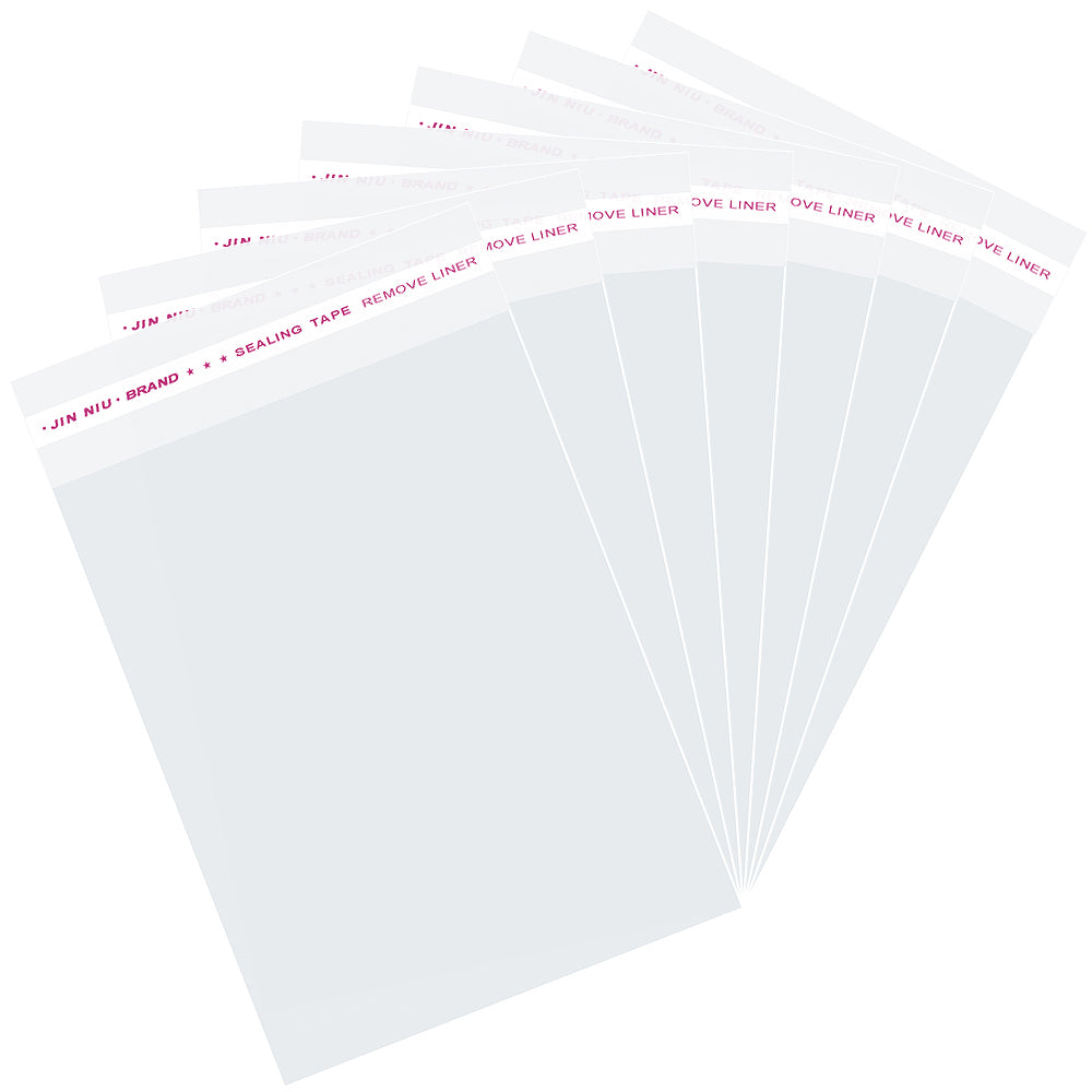 Reusable Clear Plastic Cookie Bags - 200-Pack