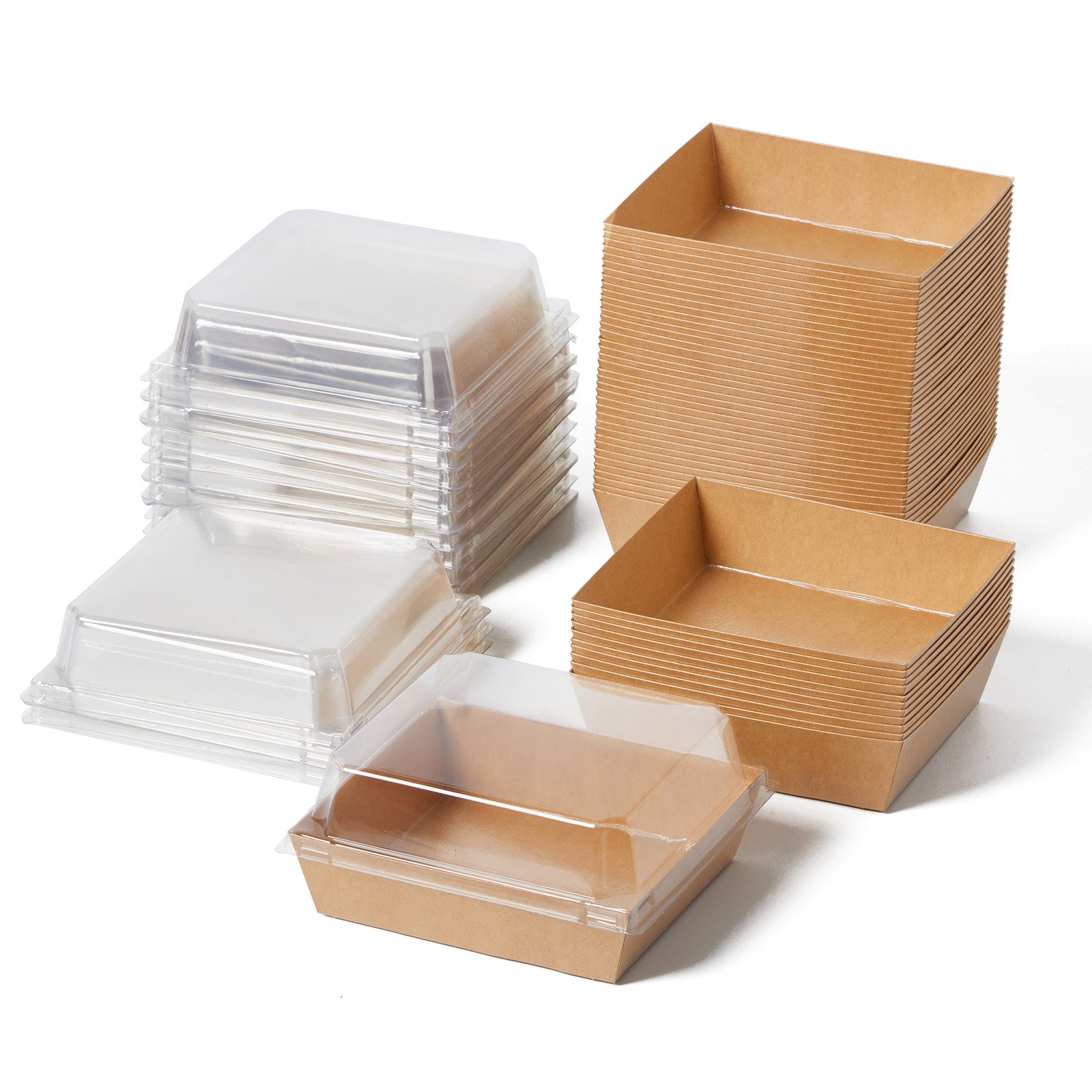 Disposable Takeaway Charcuterie Boxes (50-Pack)