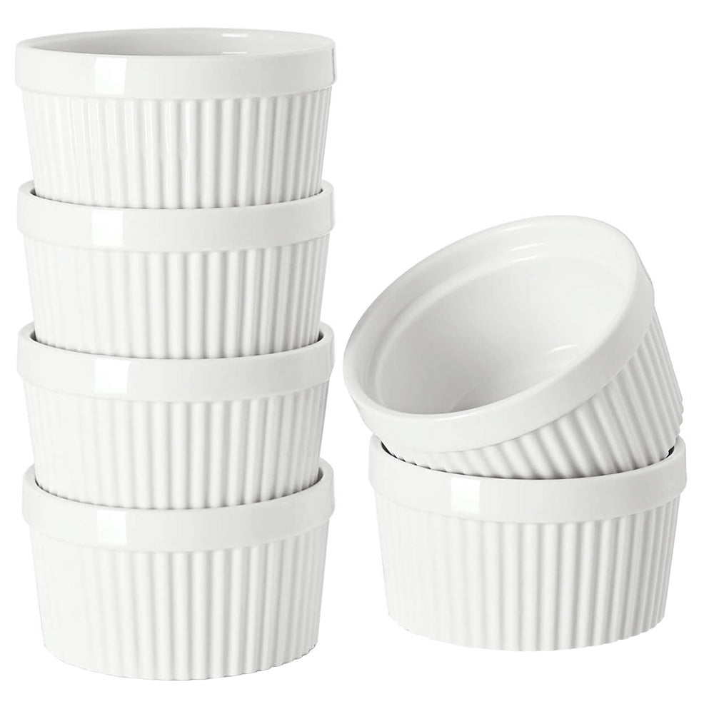 Porcelain Ramekins - 6-Pack