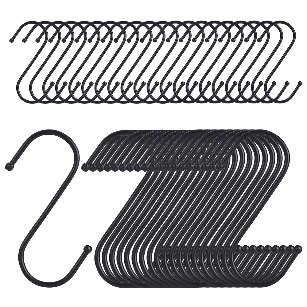 40-Pack S-Shaped Hooks - Home Kitchen Stainless Steel Hangers
