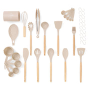 33Pc Silicone Kitchen Utensils Set - Non-Stick & Heat Resistant
