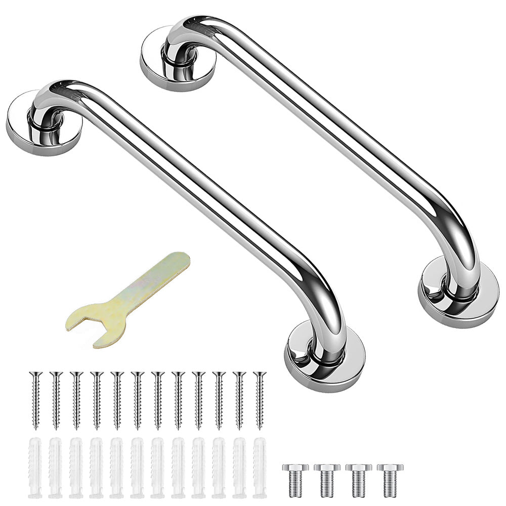 Stainless Steel Bathroom Shower Grab Bar - 2-Pack