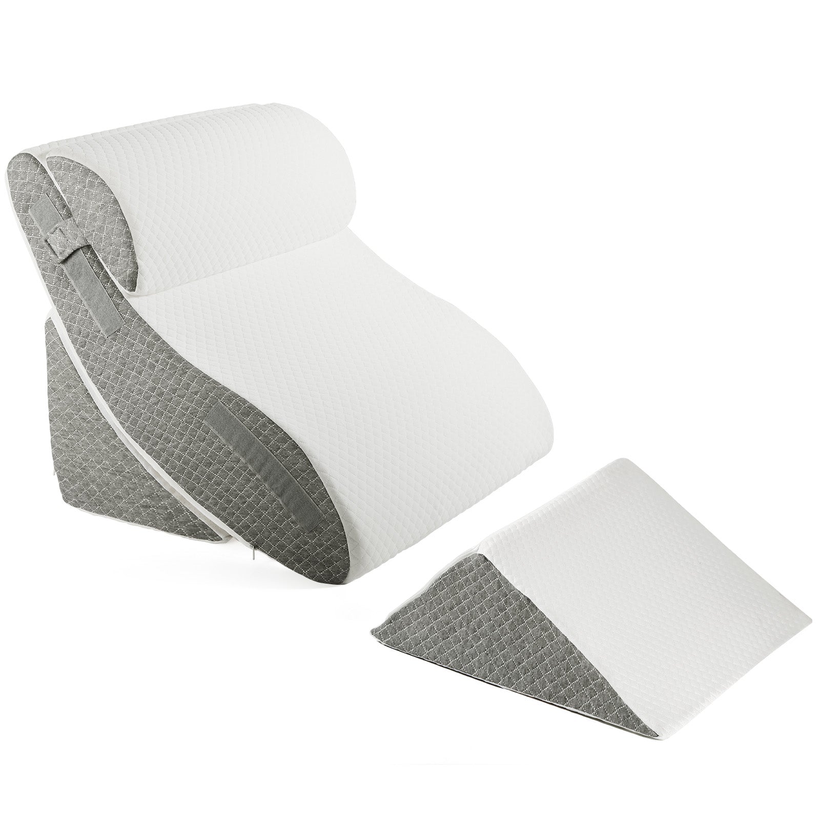 4 Piece Memory Foam Bed Wedge Pillow Set