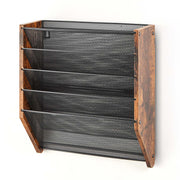Chenshia Wire Mesh Wall File Organiser - Multi-Use Hanging Storage Solution