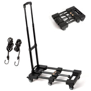 Chenshia 200KG Folding Trolley 6-Wheel Heavy Duty Dolly & Adjustable Ropes
