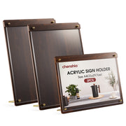 Acrylic Sign Holder A4 - 3 Pack