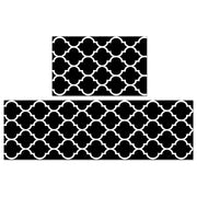 2-Piece Non-Slip Super Absorbent Mat Set - Black