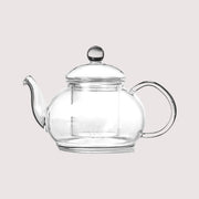 Chenshia Classy Glass Teapot Heat Resistant Floral Herbal Tea Kettle