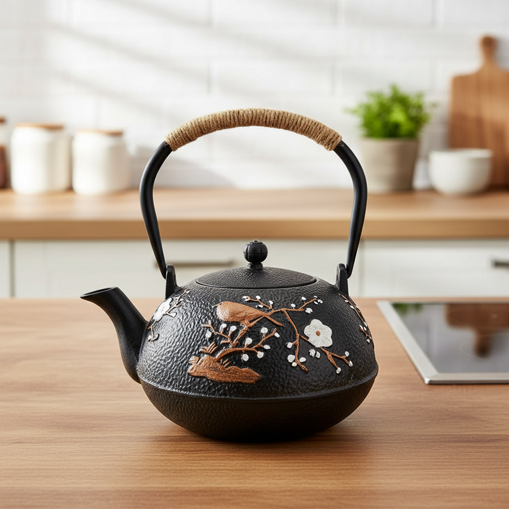 Bird Cast Iron Teapot with Infuser 1200ml