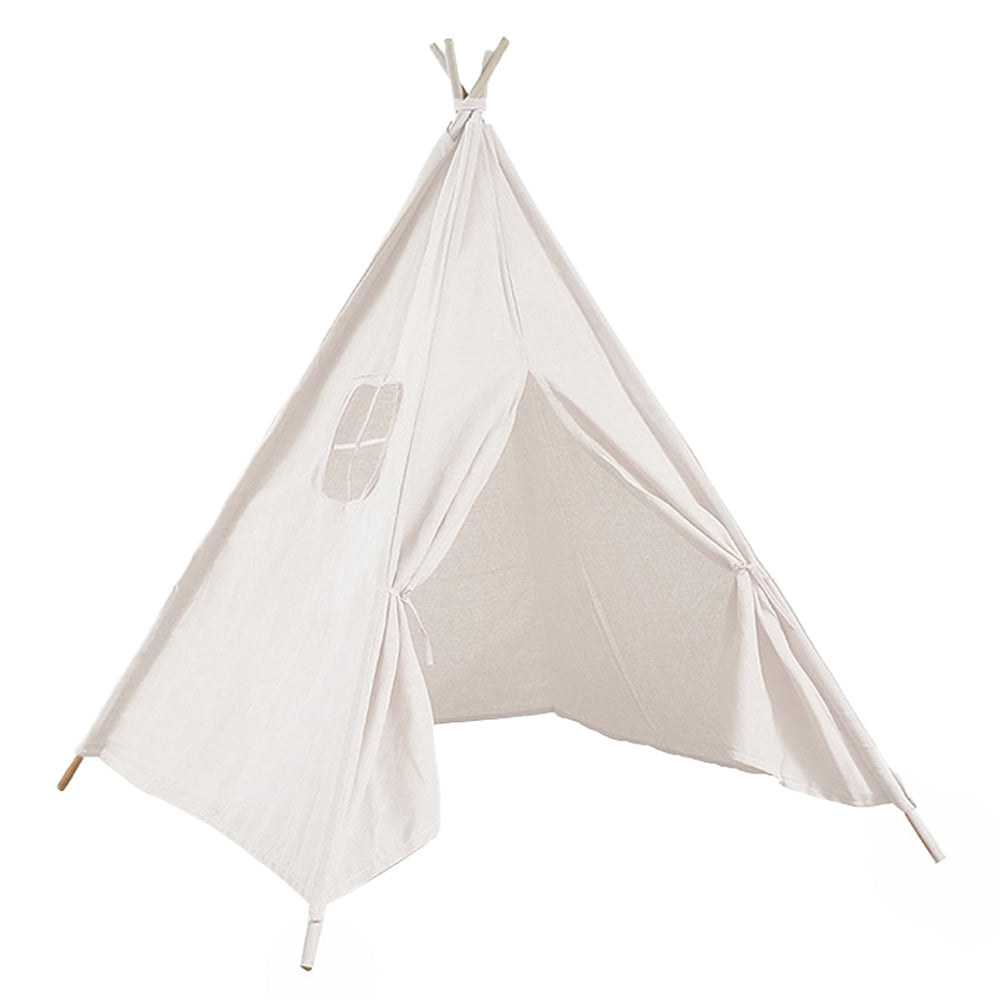 Kids Teepee Tent Cotton Canvas Indoor Playroom Playhouse Nook