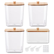 Laundry Pods Dispenser 4-Piece Container Set - Powder Detergent Box