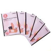 Chenshia 5pcs Magnetic Picture Frames Photo Frame Pockets for fridge locker