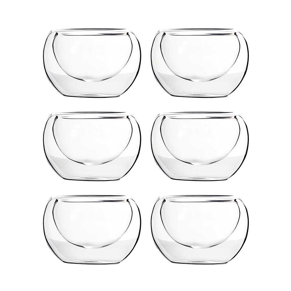 Double Walled Glasses Insulated Espresso Cups - Heat Resistant