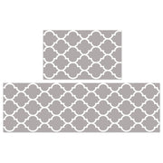 2-Piece Non-Slip Super Absorbent Mat Set - Grey