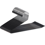 Open-Ended Rubber Coated Pant Hangers - 20-Pack