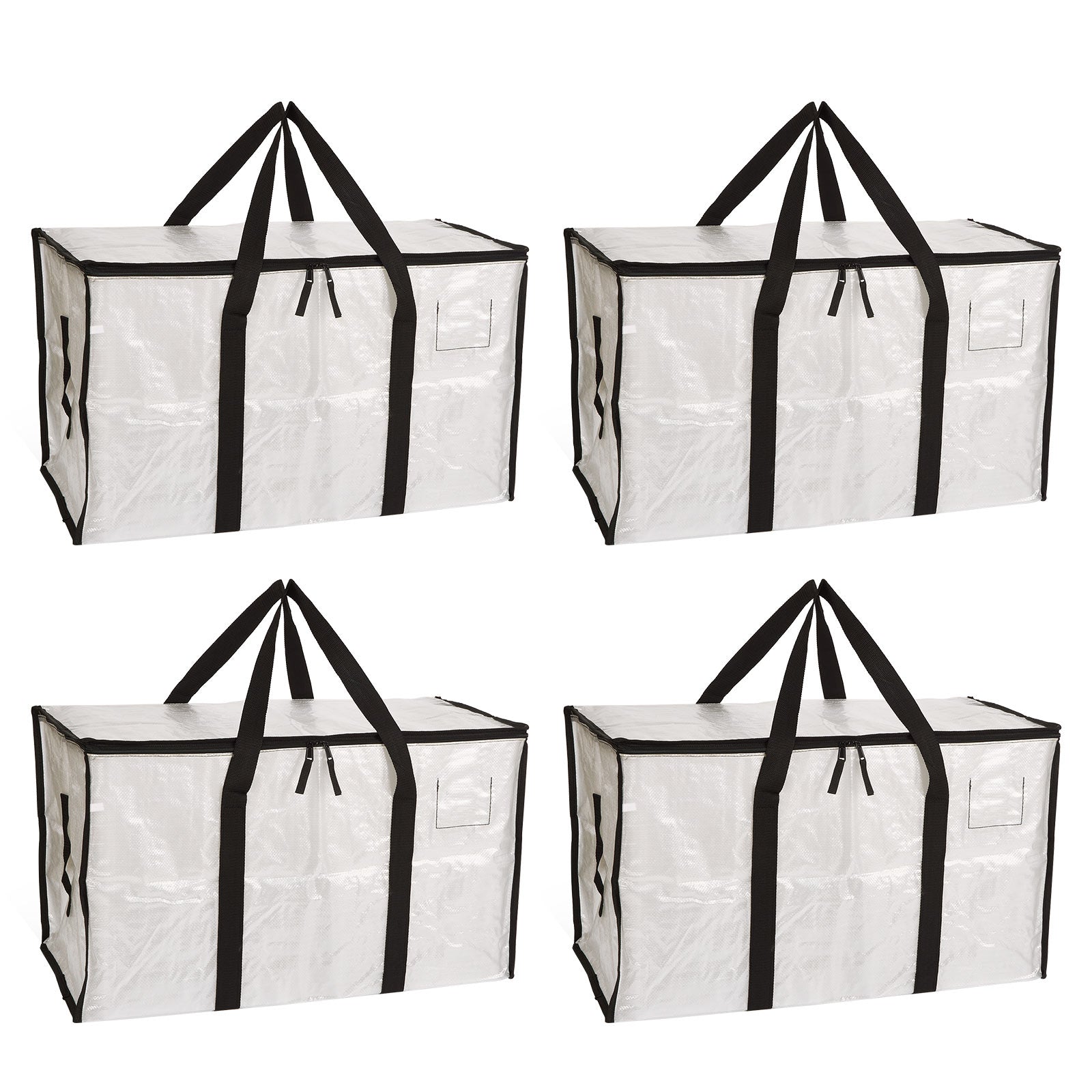 4-Pack Heavy Duty Moving Bags - Transparent