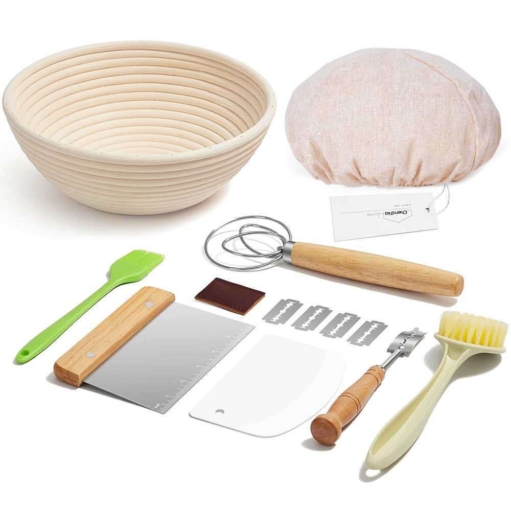 Rattan Banneton Bread Proofing Basket Set