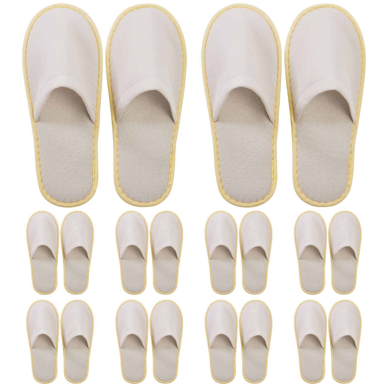Beige Slipper Set - 10 Pack