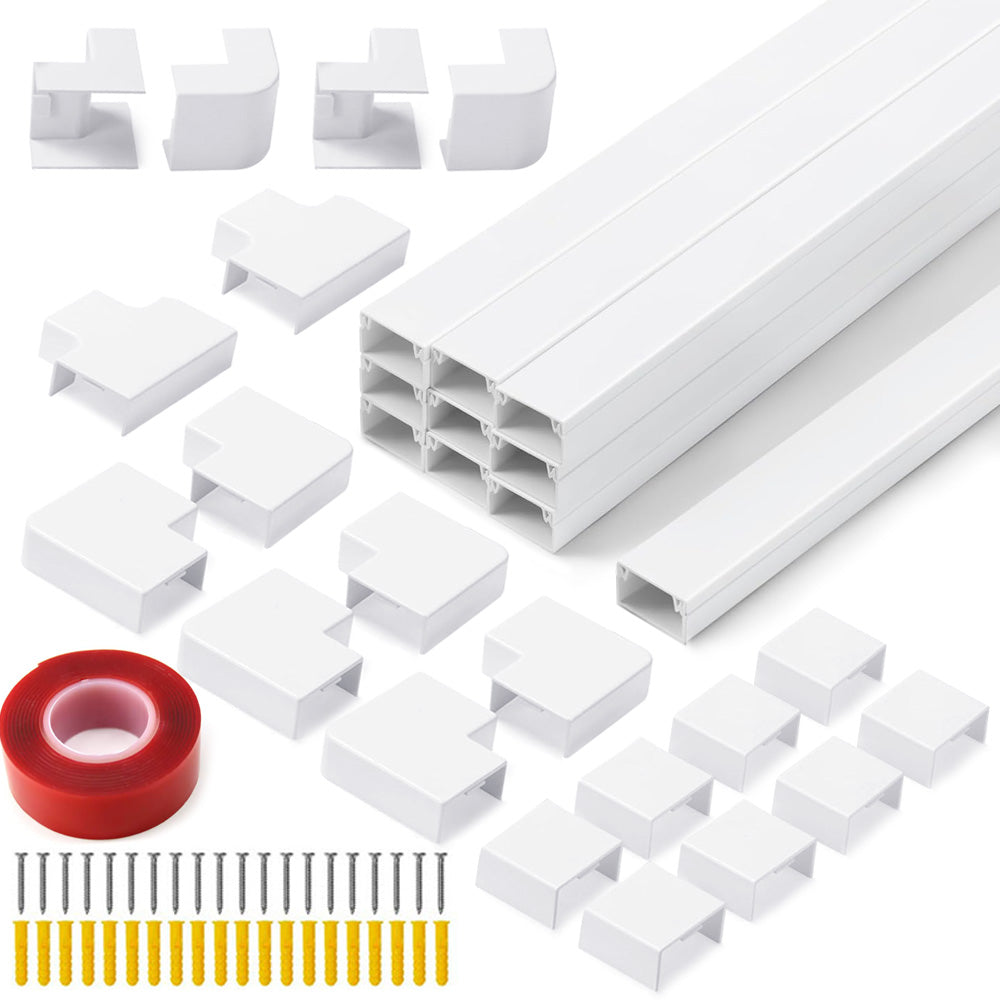 Chenshia 400cm Wire Covers &Cable Management Trunking &Cord Hider set