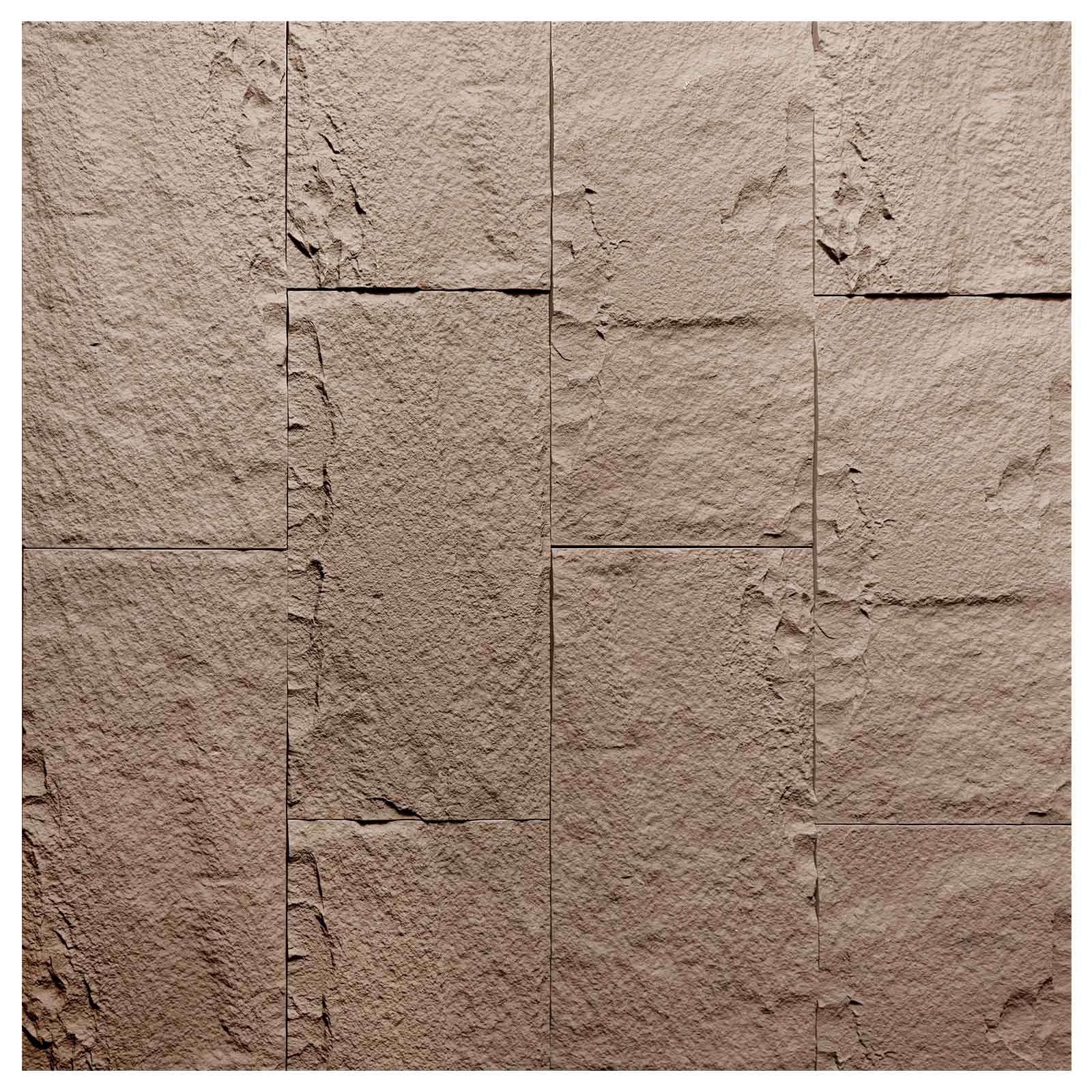 10-Pack 3D Stone-Like Wall Panel Accent Wall Tiles Rock Decor - Charcoal Grey
