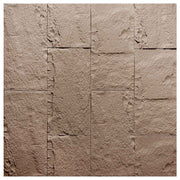 10-Pack 3D Stone-Like Wall Panel Accent Wall Tiles Rock Decor - Charcoal Grey