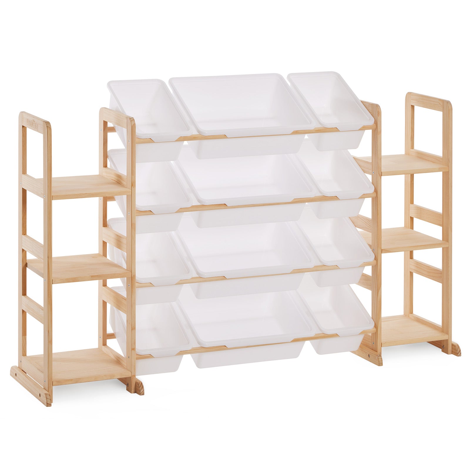 Children's Toy Rack - Pine Wood