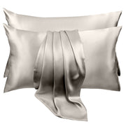 Dark Grey Mulberry Pure Silk Pillowcase Set
