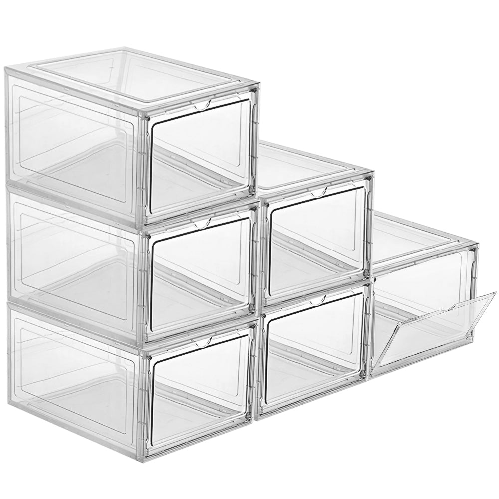 Stackable Shoe Storage Boxes - 6 Pack