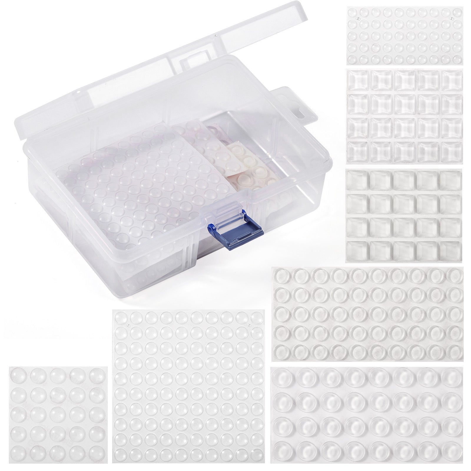 Self Adhesive Cabinet Door Bumper Rubber Feet - 297 Piece